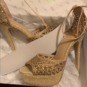 Shimmering Gold High Heels
